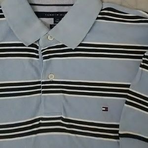 Tommy Hilfiger 100% Cotton Stripe Polos Shirts